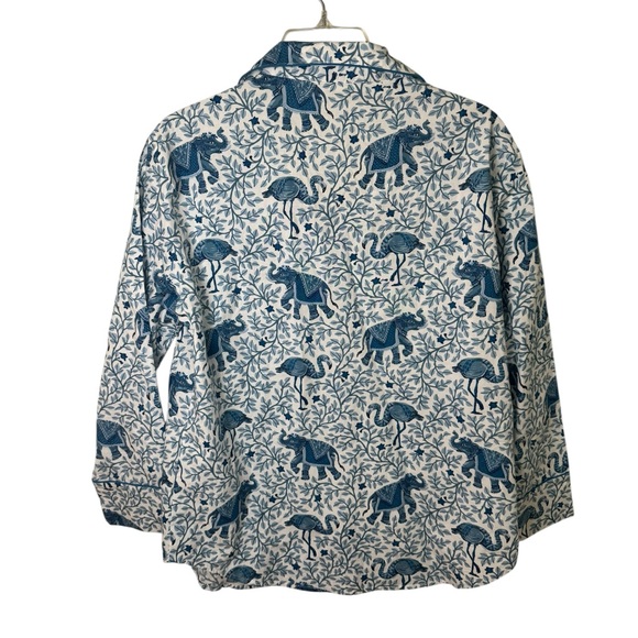 Printfresh Flamenco long sleeve Pajama Set in blue size small NEW - Picture 4 of 9